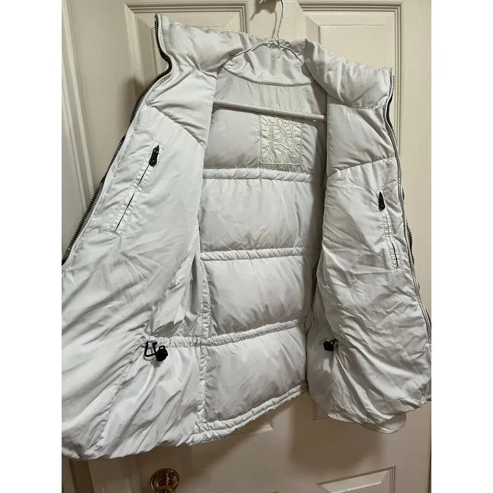JSX Jet Set White Jacket Down Feathers Womens Ski Luxury Made in Italy Medium - Picture 3 of 9